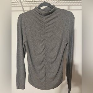 Veronica Beard Jeans Ruched Gray Shirt